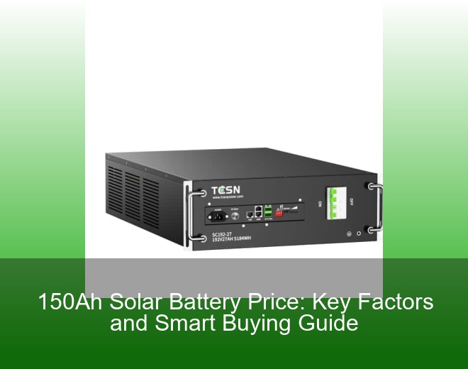 150Ah Solar Battery Price: Key Factors and Smart Buying Guide